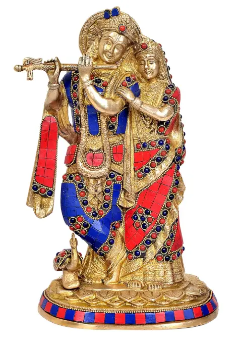 Radha Krishna Idol Standing Pose